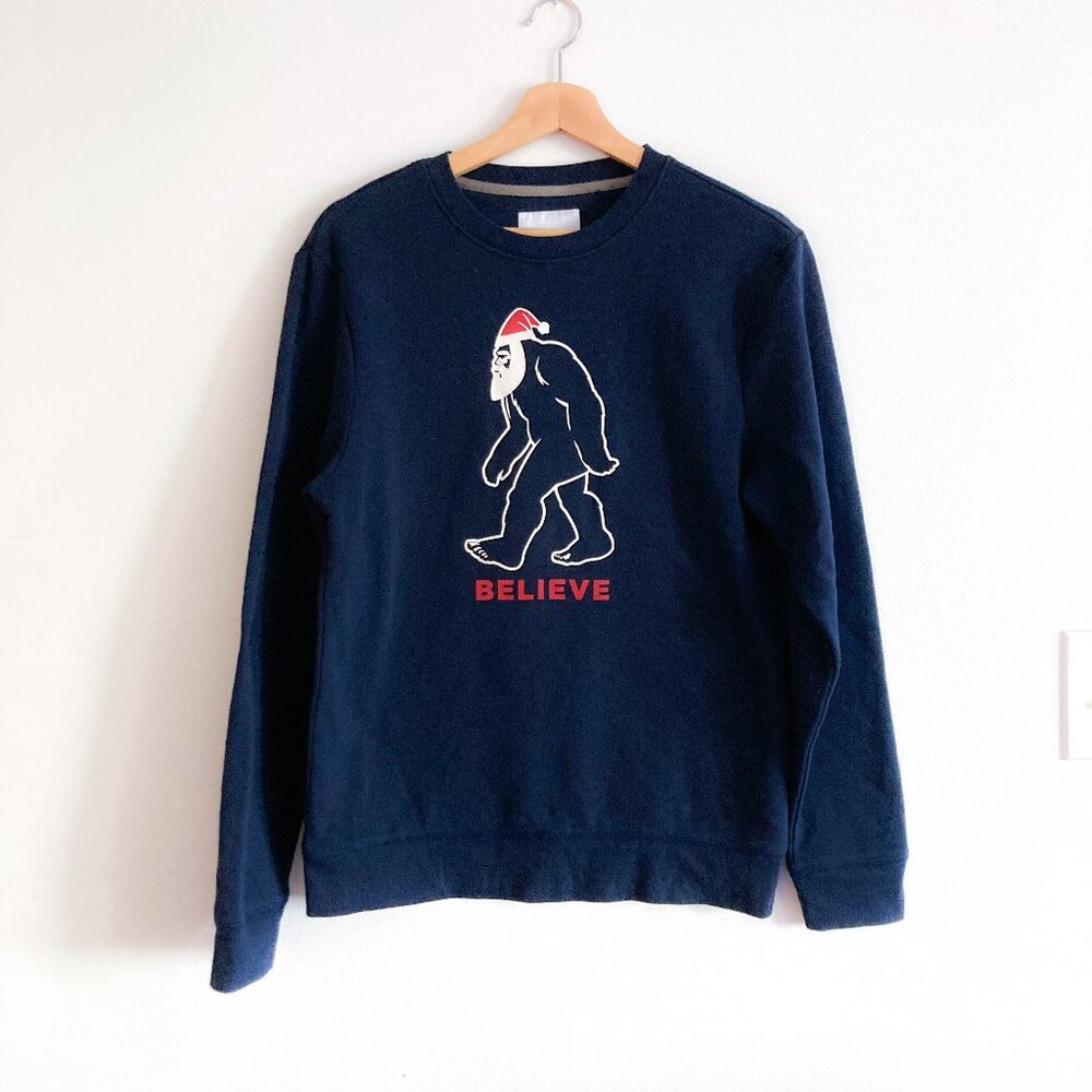 Bigfoot Believe Funny Christmas Sweater Xmas Yeti